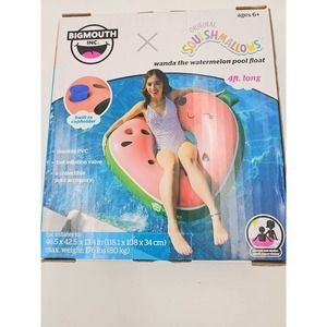 BigMouth x Squishmallows Inflatable Ring Pool Float With Built-In Cupholder